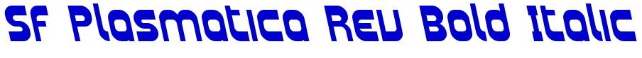 SF Plasmatica Rev Bold Italic लिपि